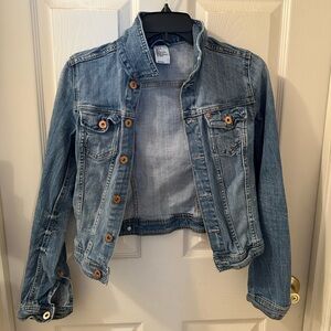 H&M Cropped Denim Jacket size 4